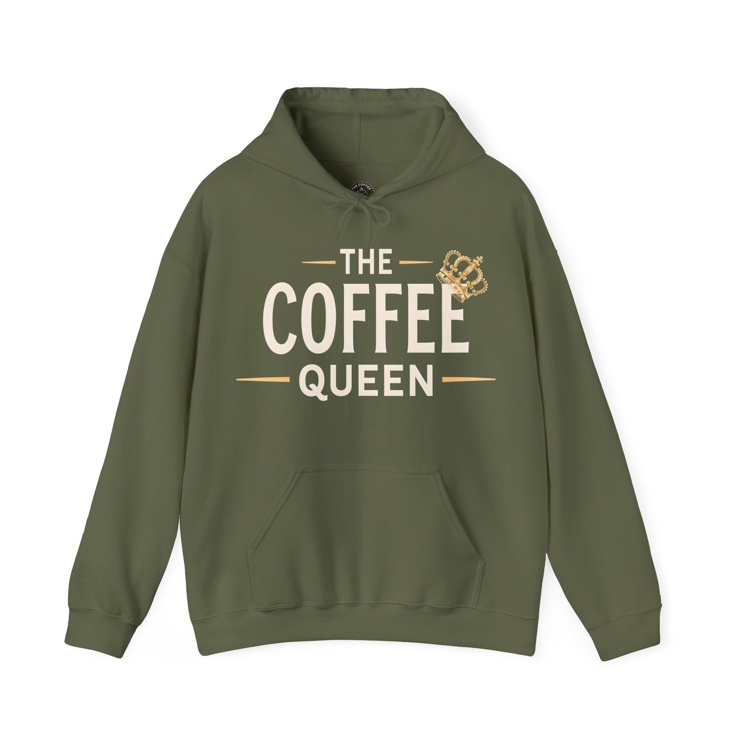 The Coffee Queen Hoodie by The Coffee Veteran – Rule Your Coffee Kingdom in Style