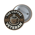 "Logo" Pin Button by The Coffee Veteran