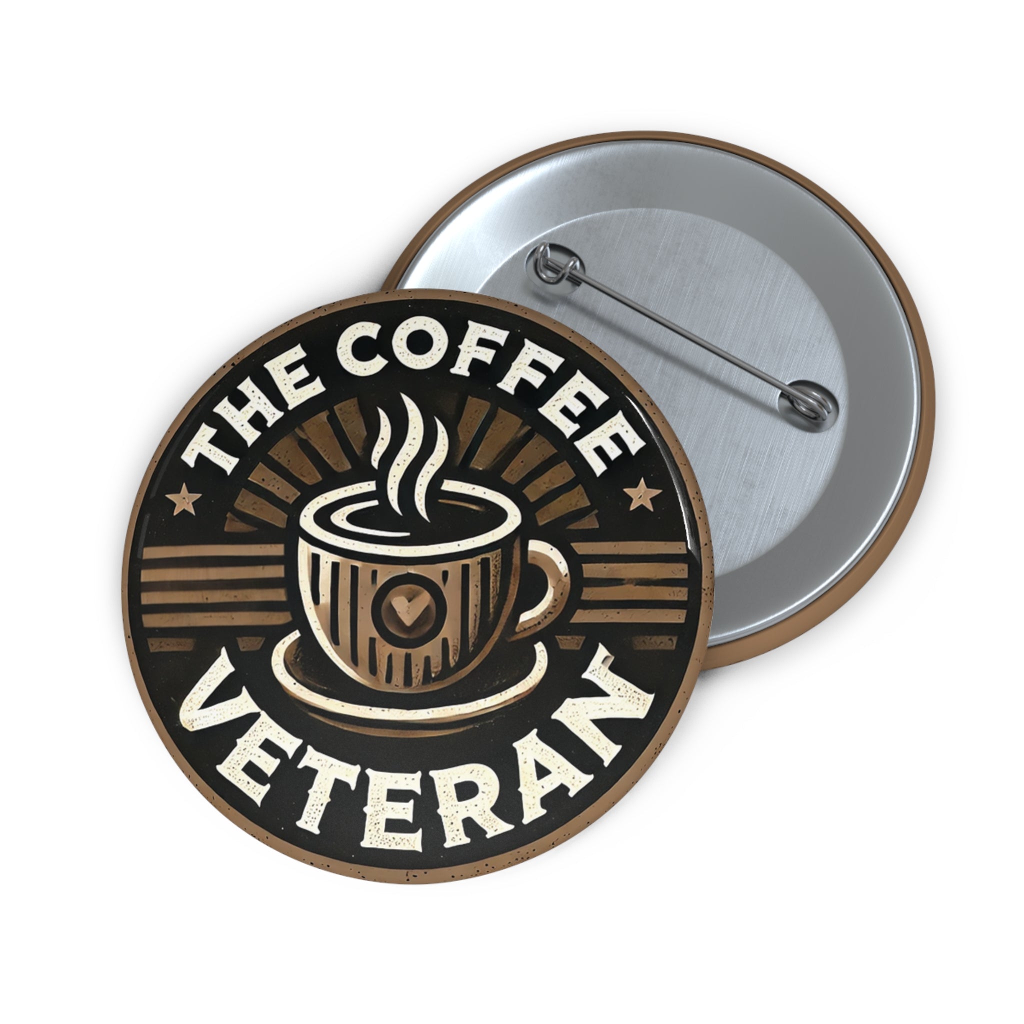 "Logo" Pin Button by The Coffee Veteran