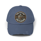 The Coffee Veteran Distressed Cotton Twill Hat (Multiple Colors Avail.)