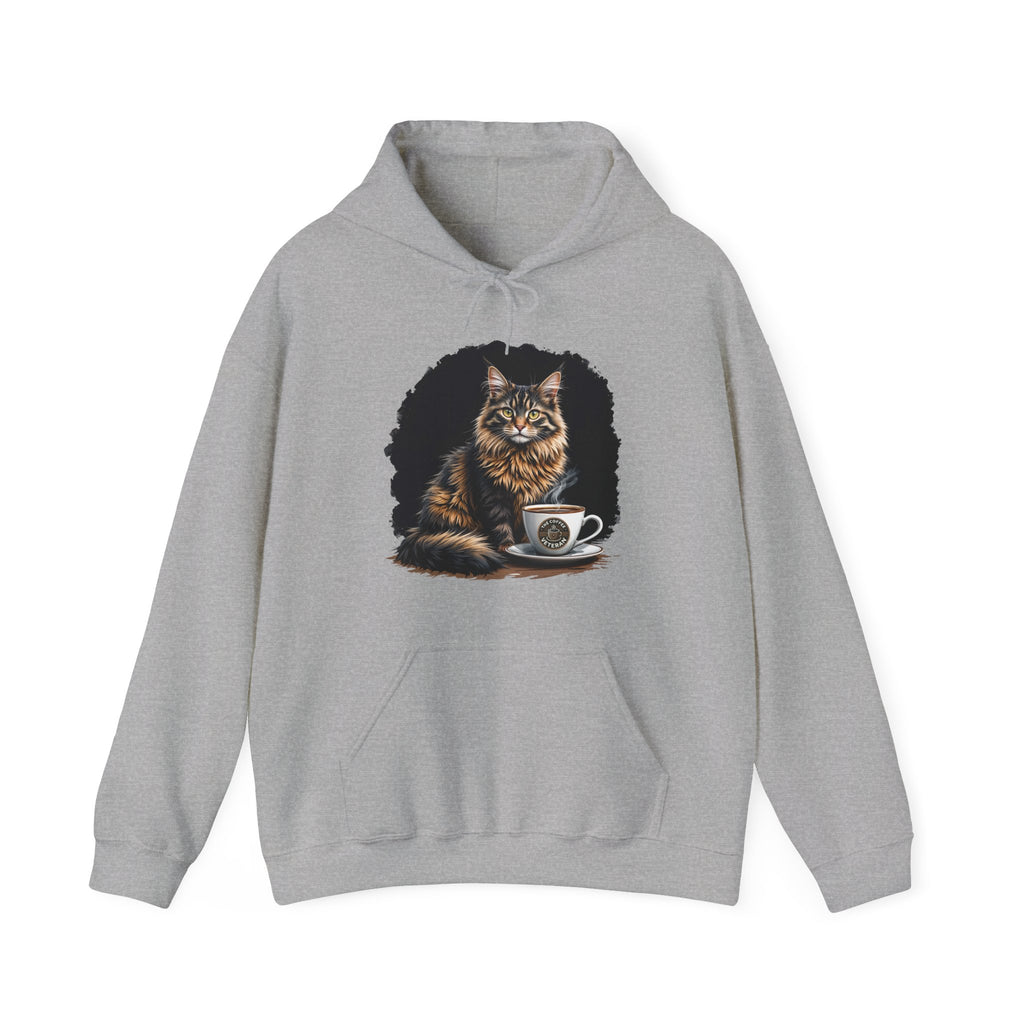 Maine Coon Cat Hoodie by The Coffee Veteran