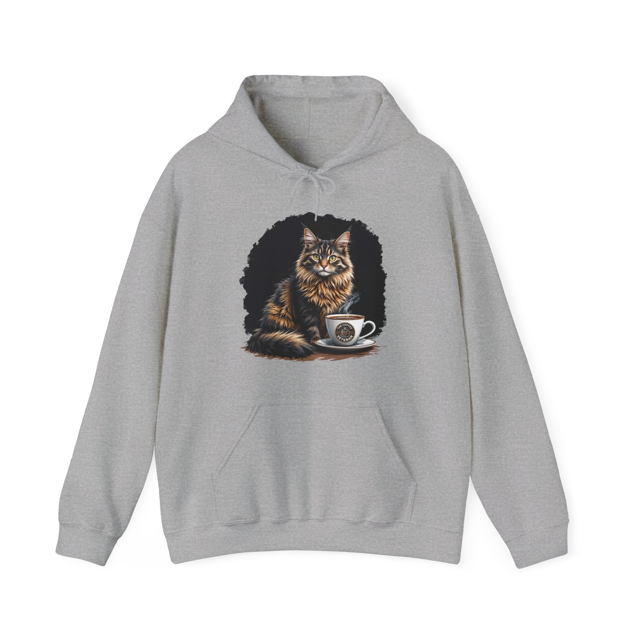 Maine Coon Cat Hoodie by The Coffee Veteran