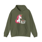 Unicorn & Coffee Hoodie by The Coffee Veteran