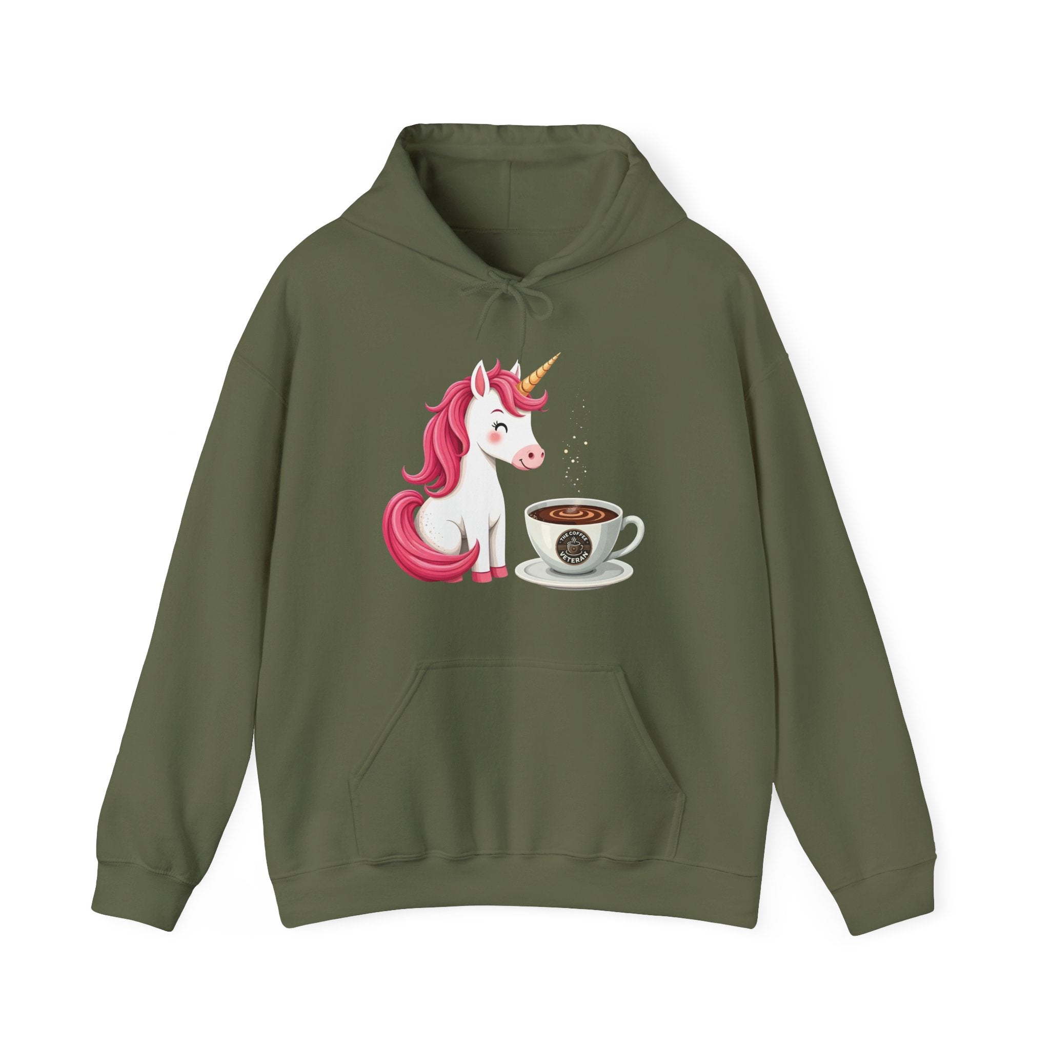 Unicorn & Coffee Hoodie by The Coffee Veteran