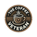 The Coffee Veteran Logo Sticker – Wear the Mission. Stick with Purpose.