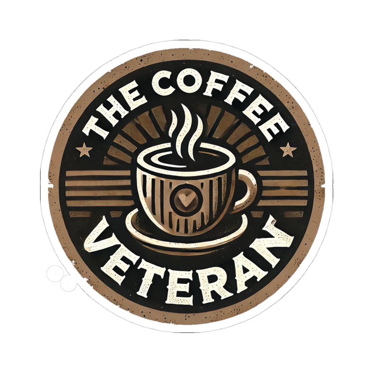 The Coffee Veteran Logo Sticker – Wear the Mission. Stick with Purpose.