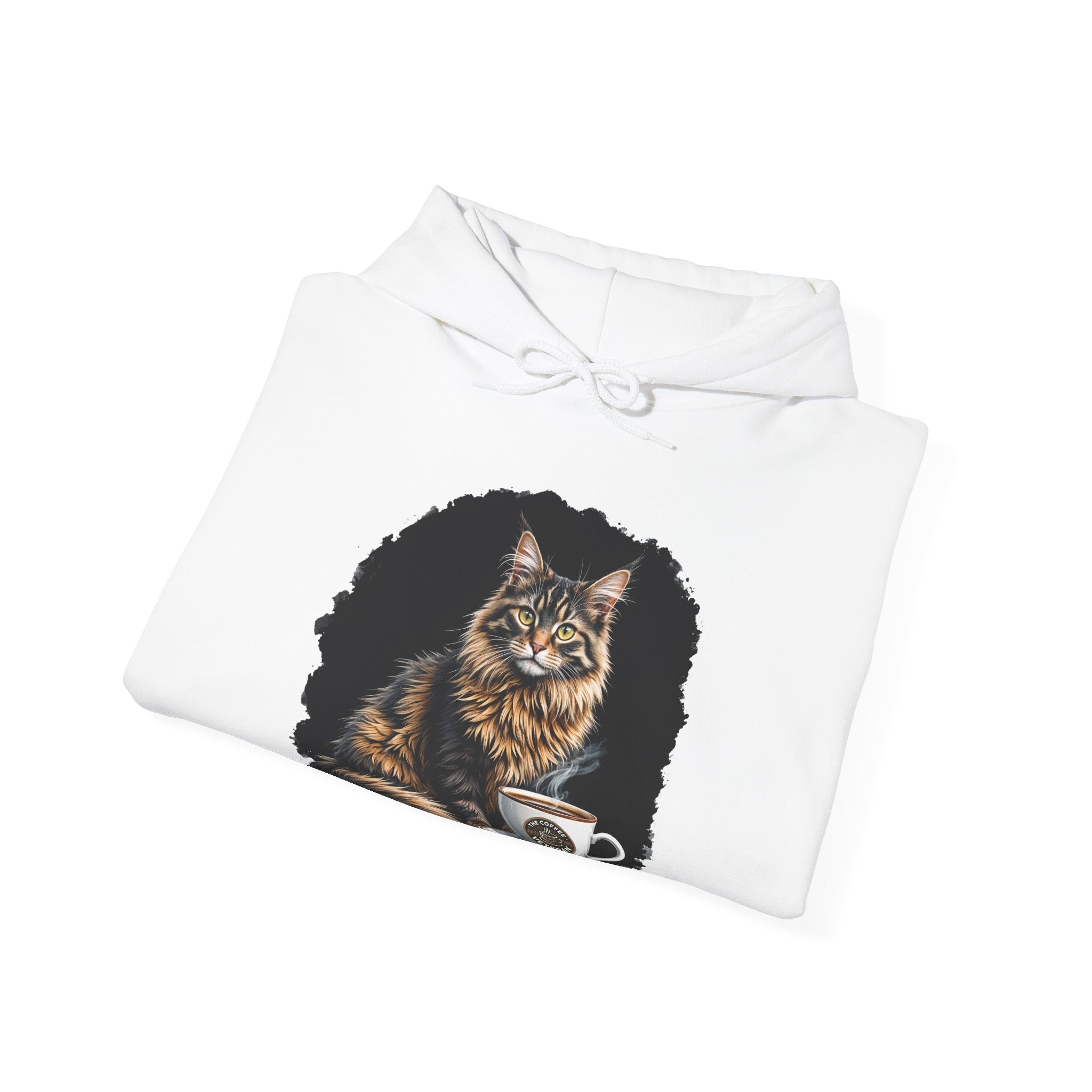 Maine Coon Cat Hoodie by The Coffee Veteran