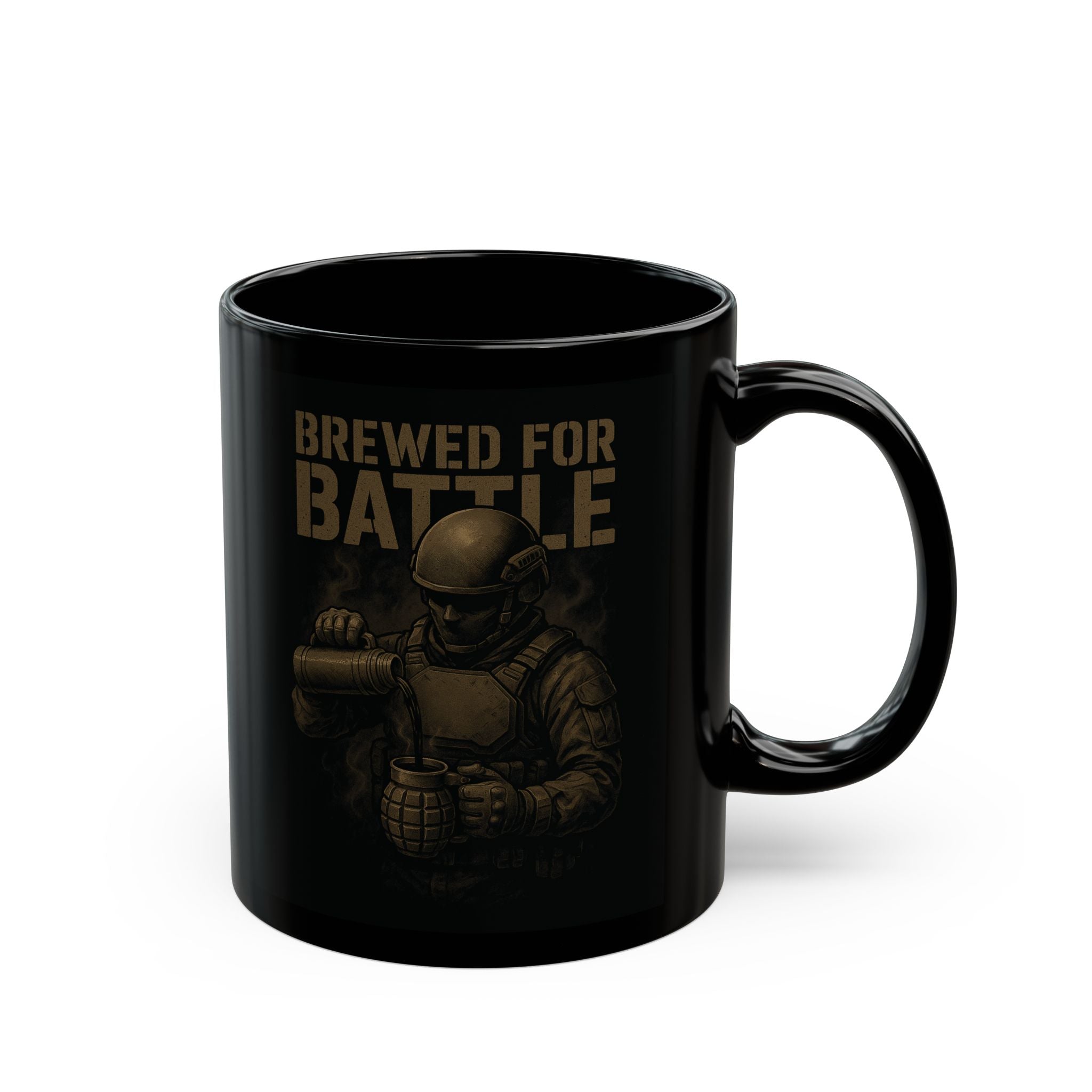 Brewed for Battle — Tactical Coffee Mug (11oz & 15oz)