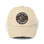 The Coffee Veteran Distressed Cotton Twill Hat (Multiple Colors Avail.)