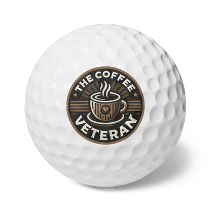 The Coffee Veteran Collector’s Golf Ball Set — Limited Edition 6-Pack for Enthusiasts