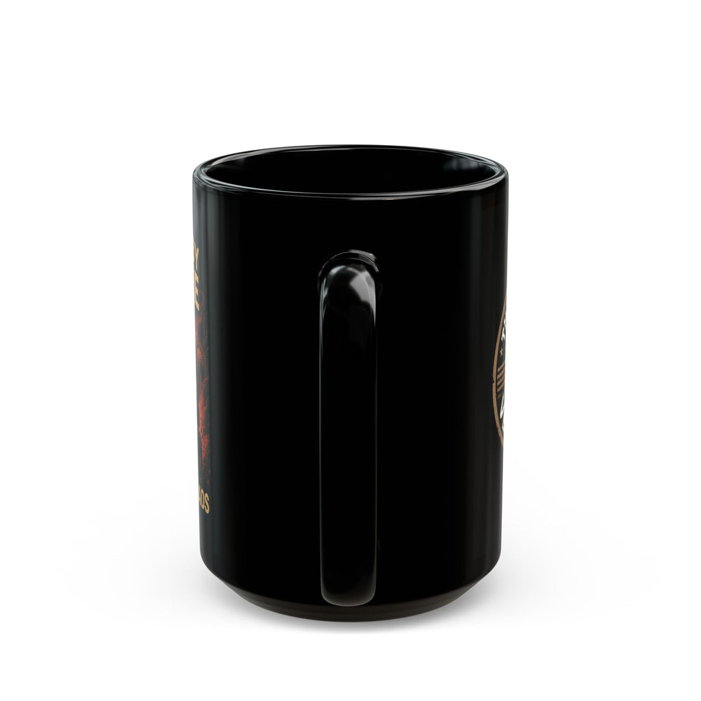 Fueled by Coffee. Driven by Chaos. — Sarge’s Official Mug (11oz & 15oz)