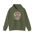 "Caffeinated Always Flying Pig" Style One, Hoodie by The Coffee Veteran