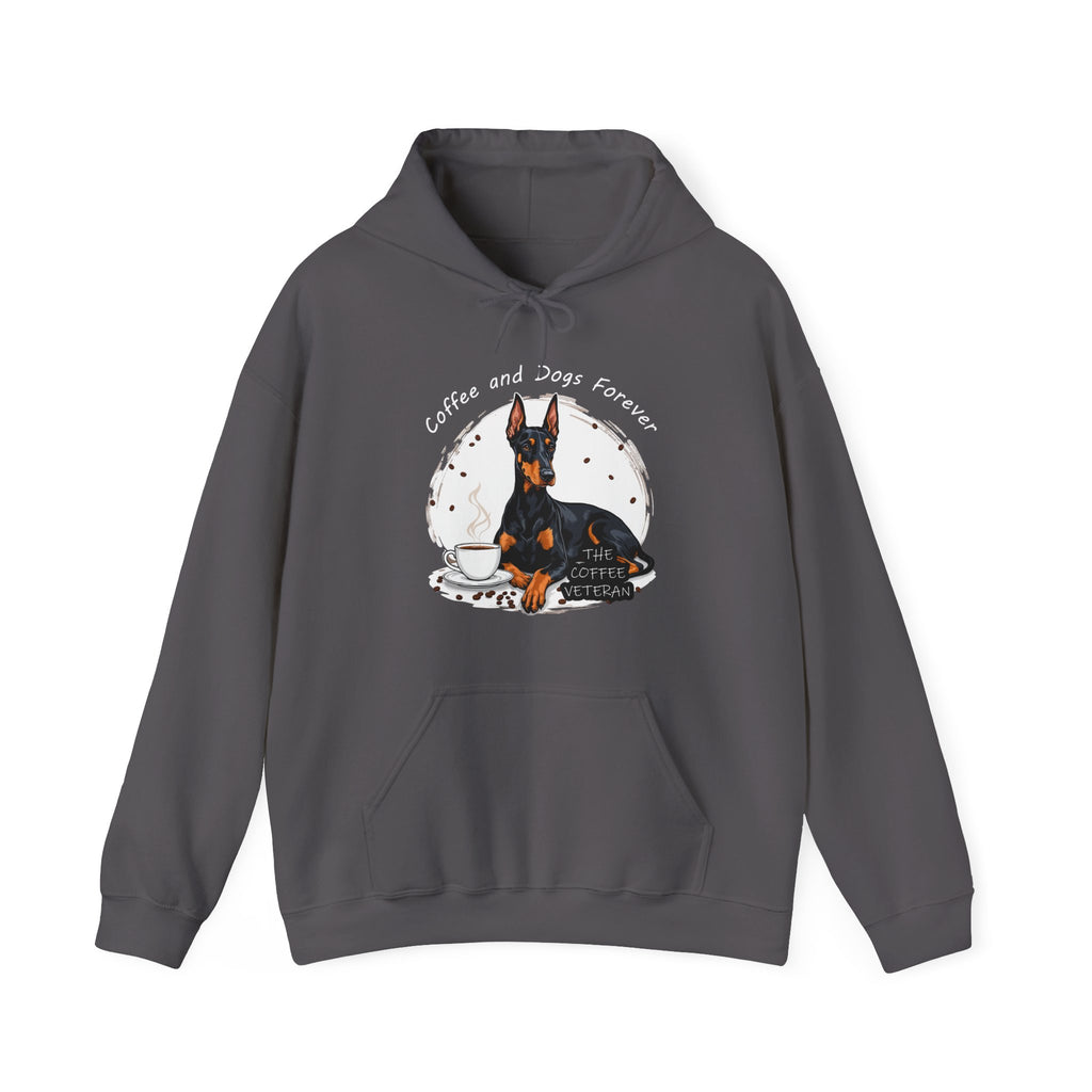 "Coffee and Dogs Forever" Hoodie by The Coffee Veteran