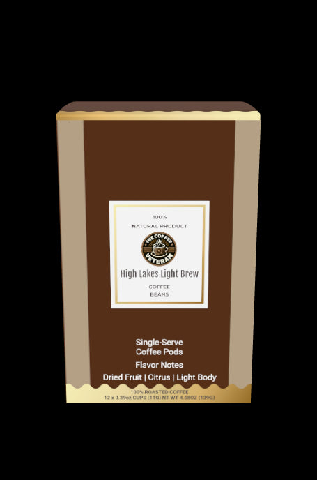 High Lakes Light Brew Single Serve Coffee Pods (12 Pack)