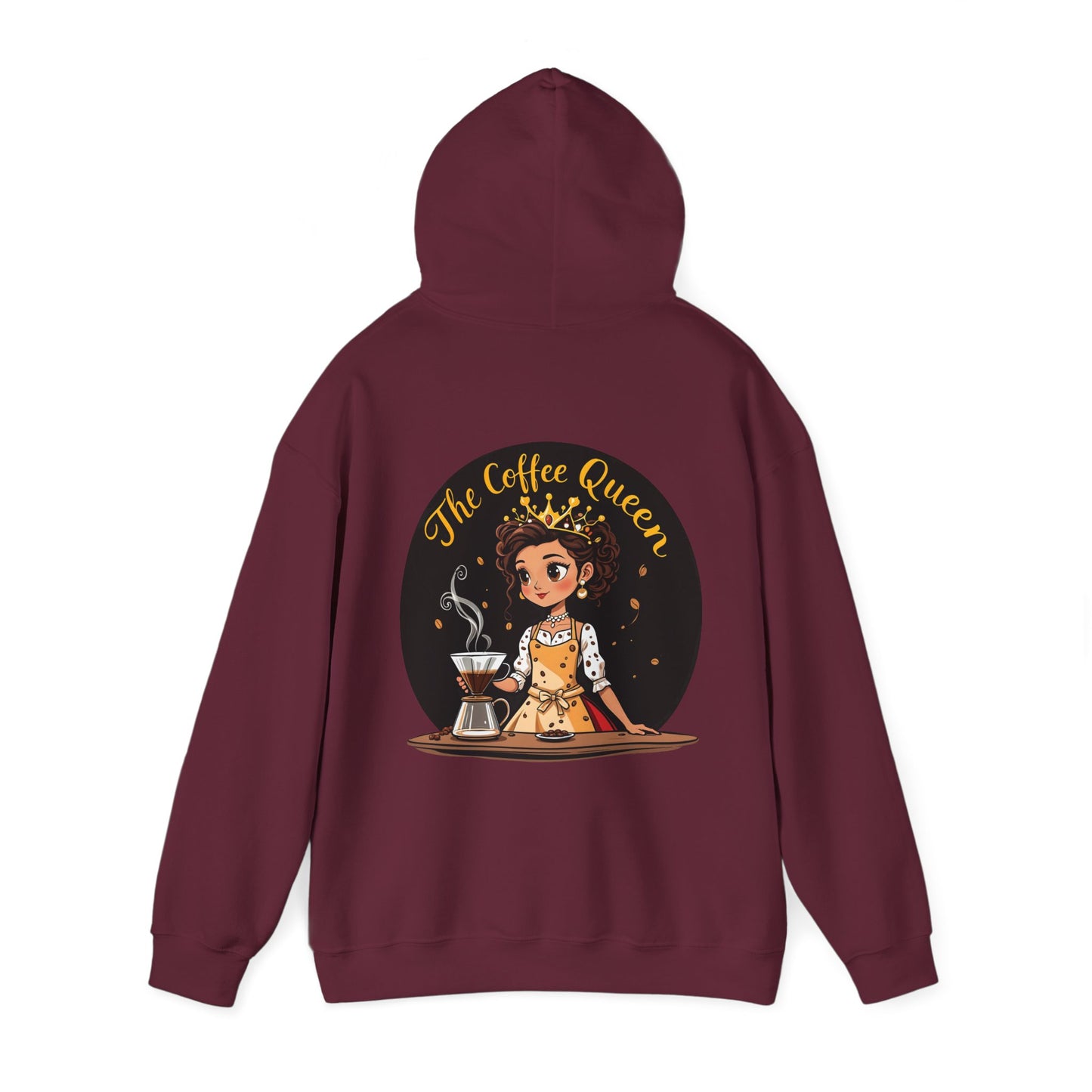 The Coffee Queen Hoodie by The Coffee Veteran – Rule Your Brew with Elegance