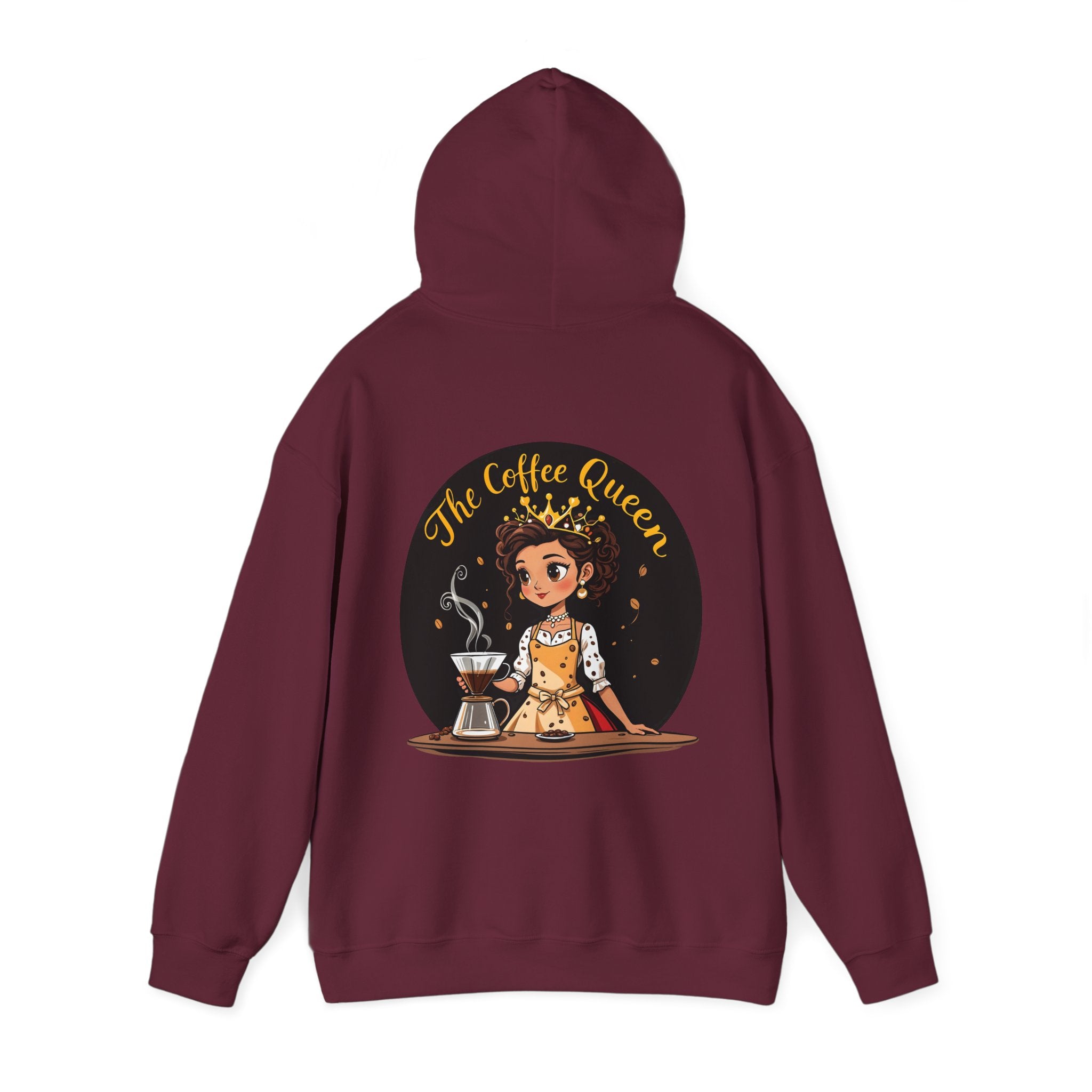The Coffee Queen Hoodie by The Coffee Veteran – Rule Your Brew with Elegance