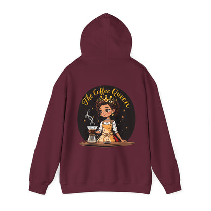 The Coffee Queen Hoodie by The Coffee Veteran – Rule Your Brew with Elegance