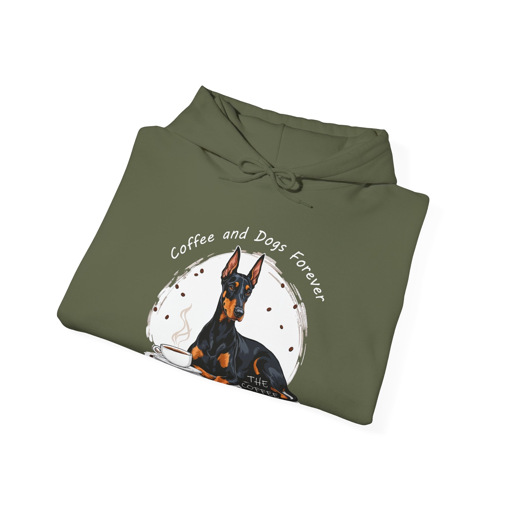 "Coffee and Dogs Forever" Hoodie by The Coffee Veteran