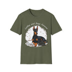 "Coffee and Dogs Forever" T-Shirt by The Coffee Veteran