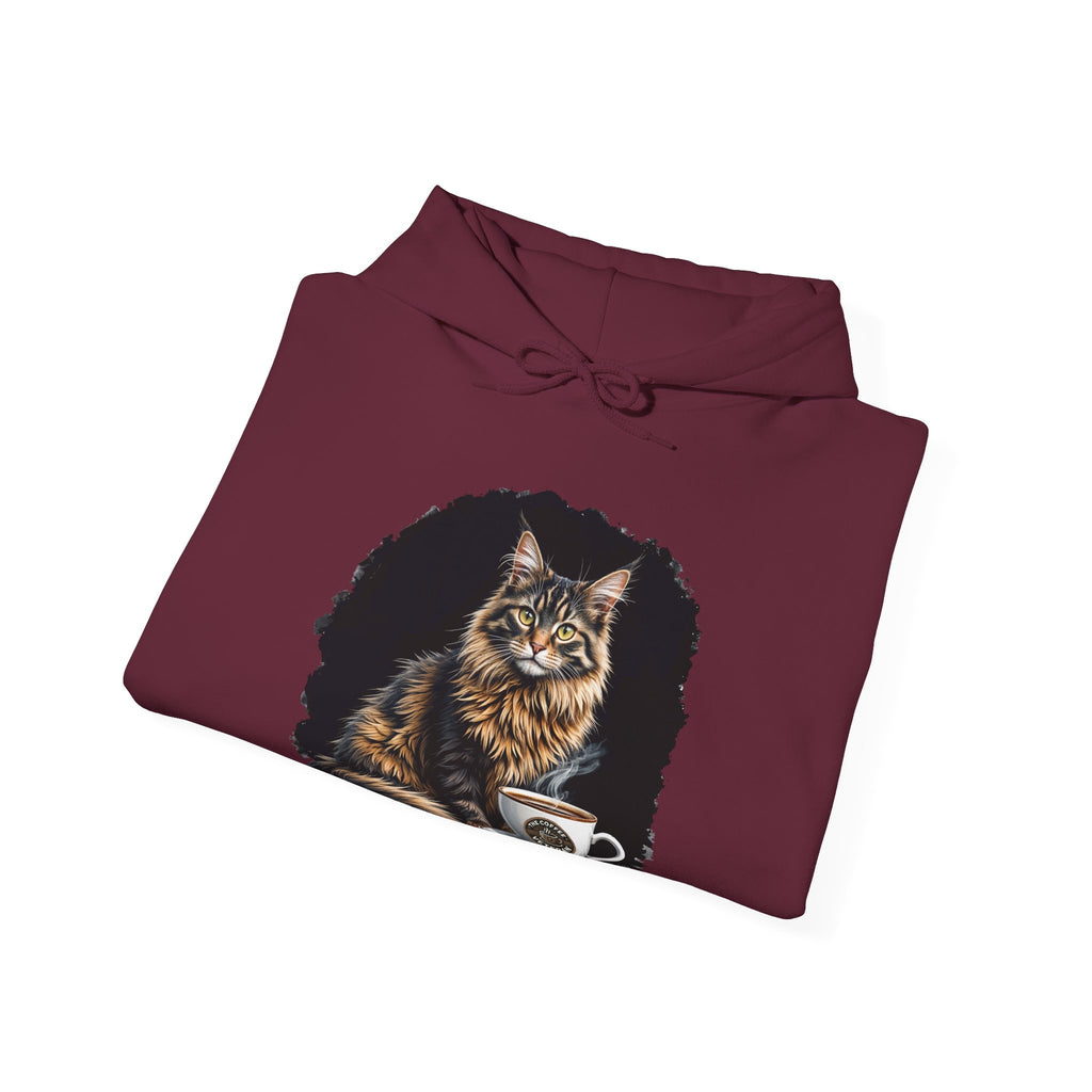 Maine Coon Cat Hoodie by The Coffee Veteran