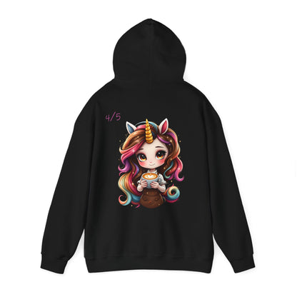 Chibi Female Coffee Unicorn Barista Goddess Hoodie – 4/5 Limited Edition