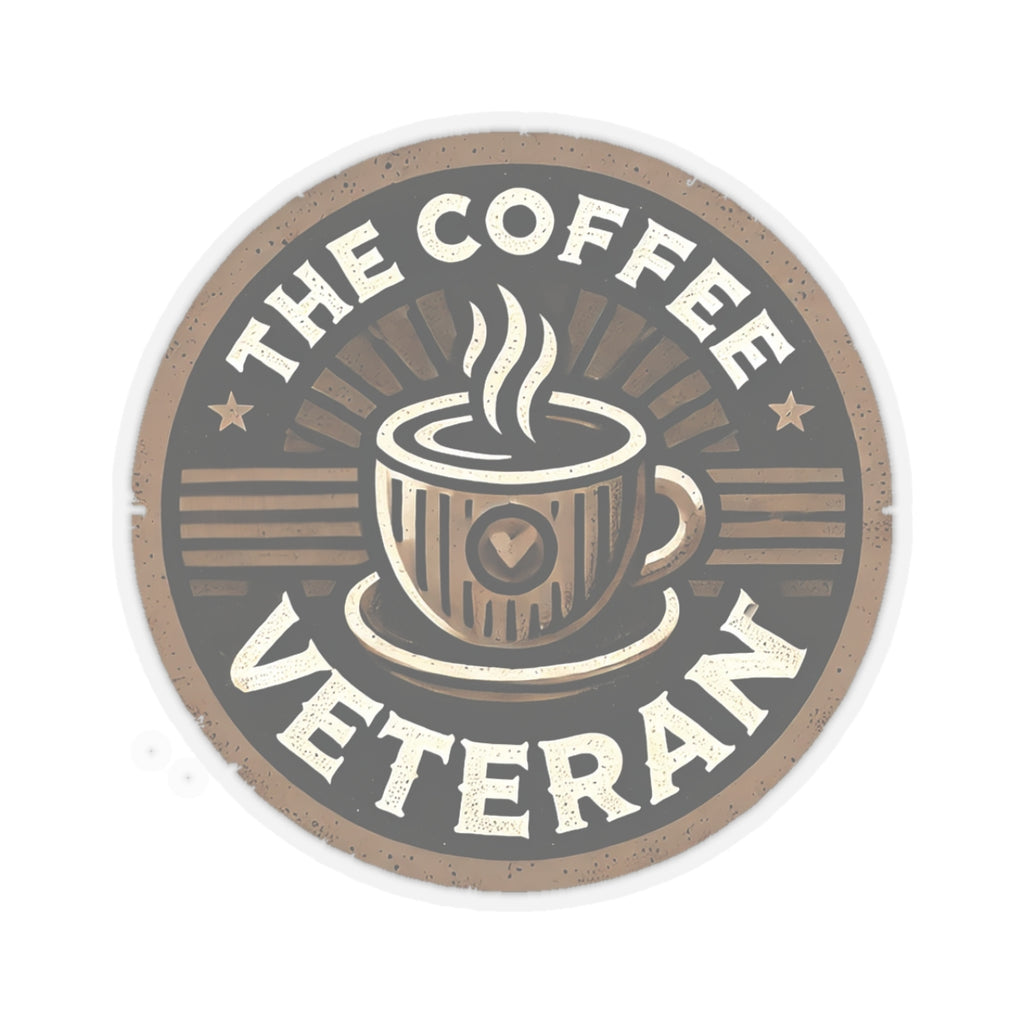 The Coffee Veteran Logo Sticker – Wear the Mission. Stick with Purpose.
