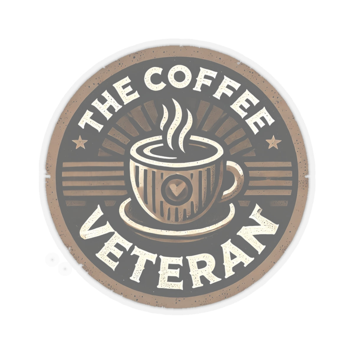 The Coffee Veteran Logo Sticker – Wear the Mission. Stick with Purpose.