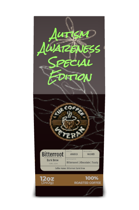 Bitterroot Dark Brew - Autism Awareness Special Edition (12oz) (Bean or Grounded)