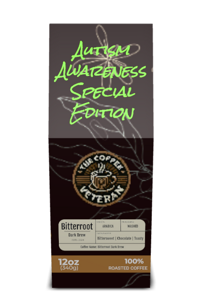 Bitterroot Dark Brew - Autism Awareness Special Edition (12oz) (Bean or Grounded)